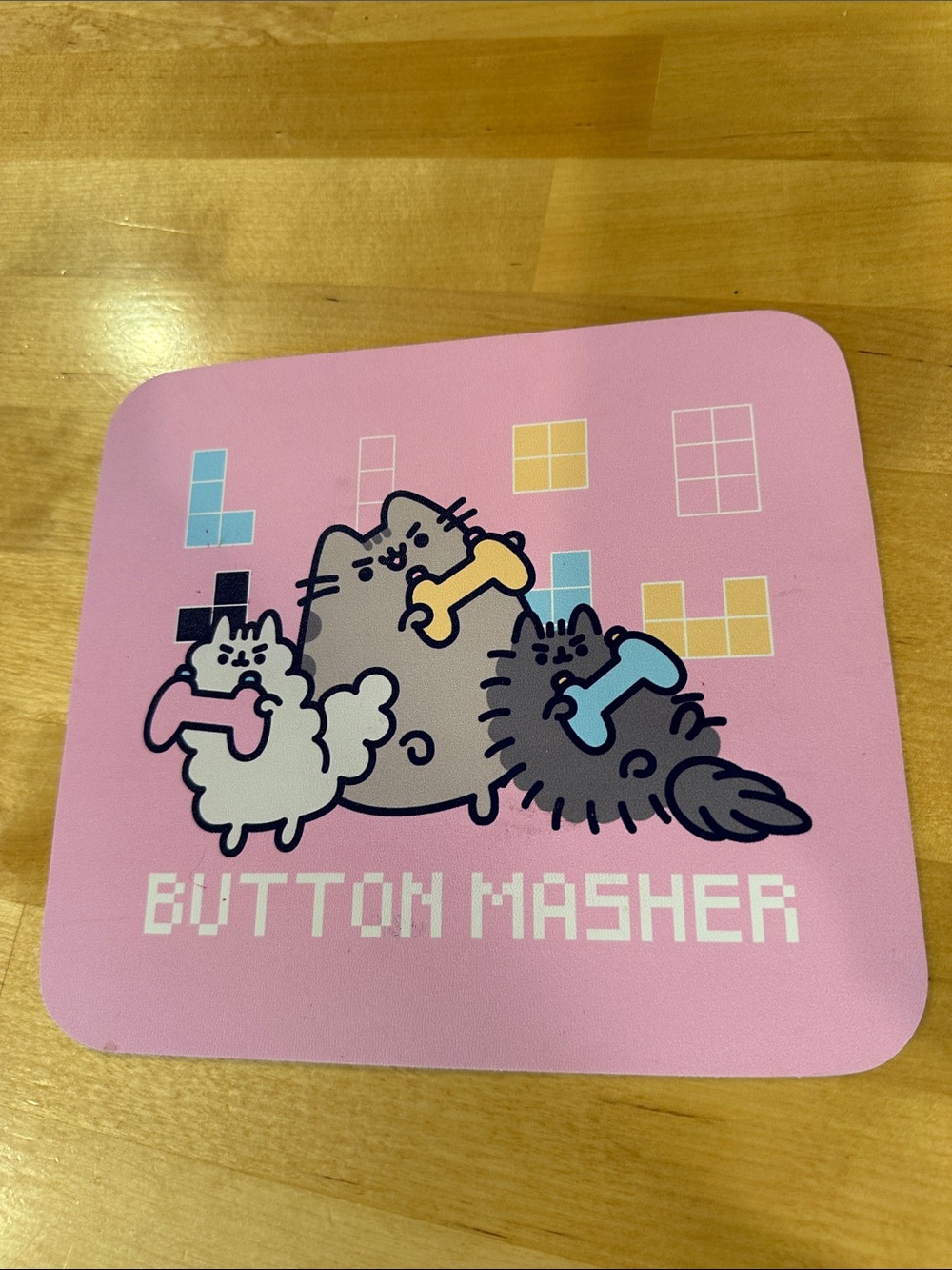 Pusheen Mousepad Button Masher